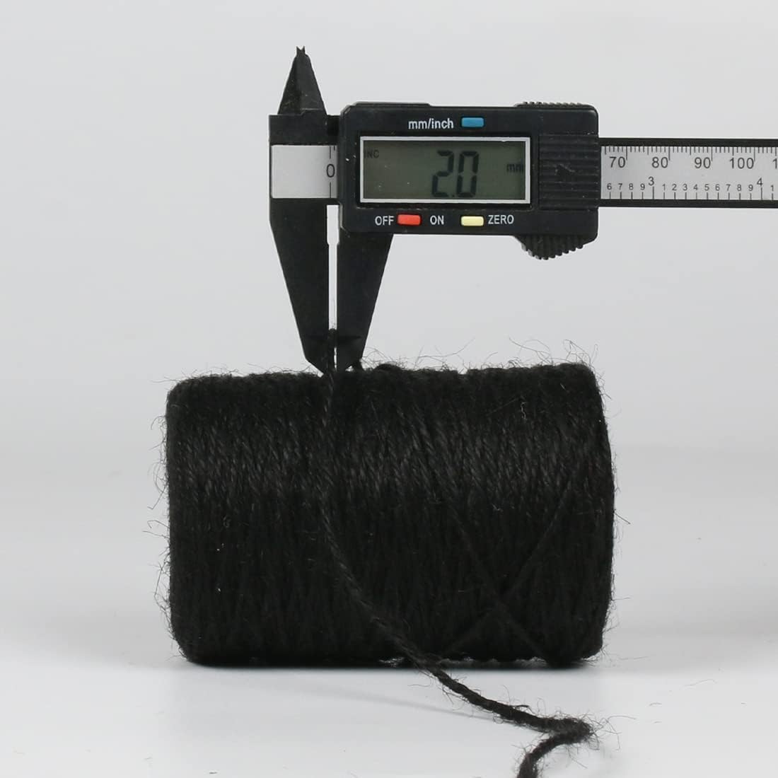 PerkHomy Natural Jute Twine 600 Feet Long Colored Twine Rope for Crafts Gift Wrapping Packing Gardening and Wedding Decor (Black)