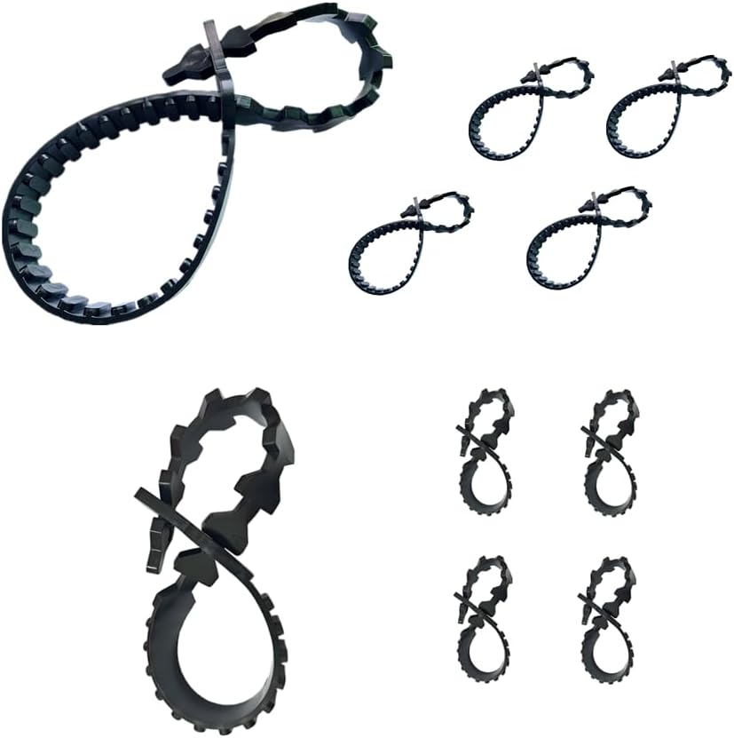 10 Pcs Tree Stake Supports Adjustable Tree Plant Ties Tree Training System, Heavy Duty Tree Stake Straps for Straightening, Reinforced Straps forTrees (5 Pcs 23.6 in + 5 Pcs 17.7 in)