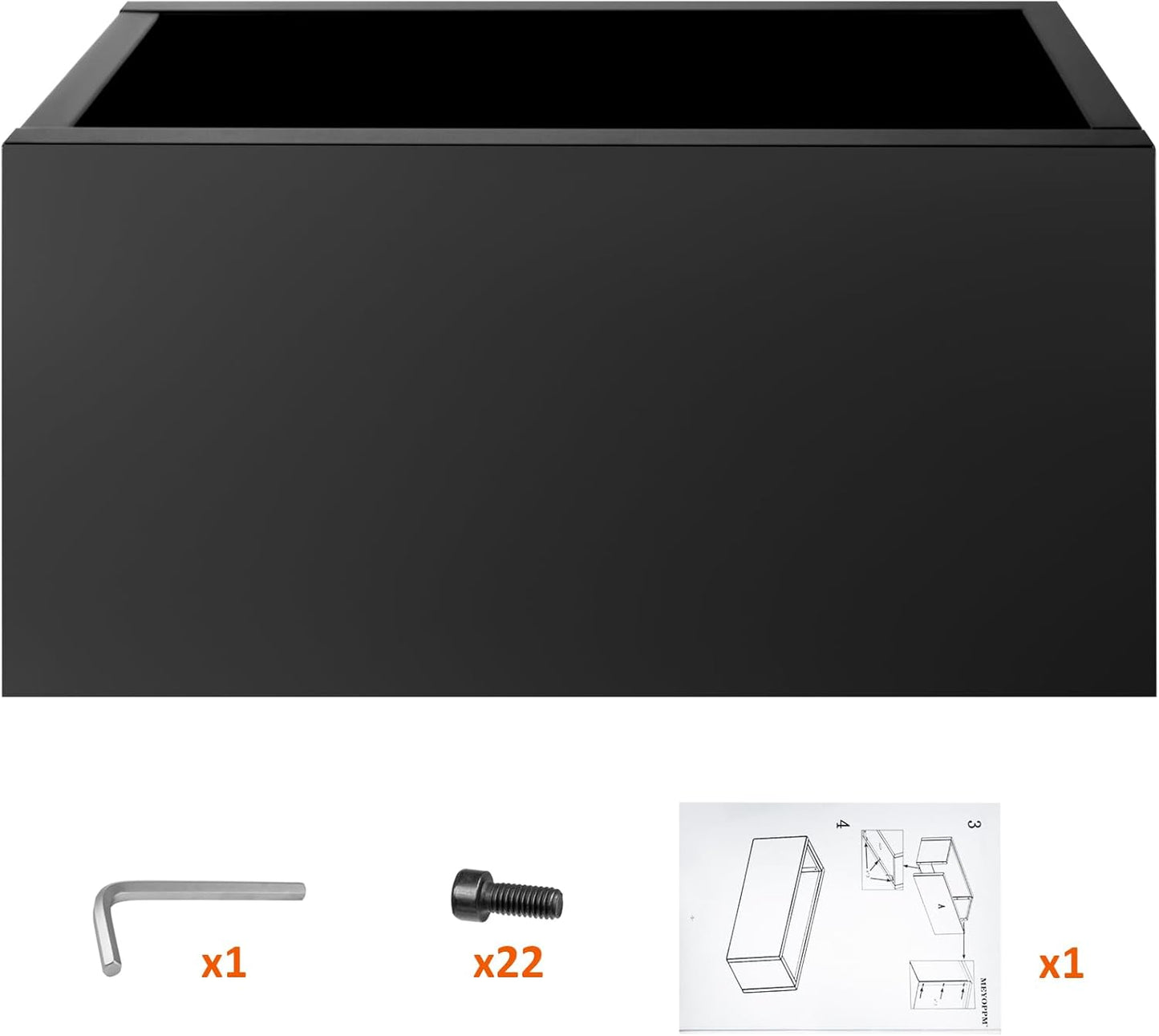 Steel Planter Box 32"x16"x16", Square Metal Planter Box Indoor&Outdoor, Steel Planter Heavy Duty for Commercial and Residential Use