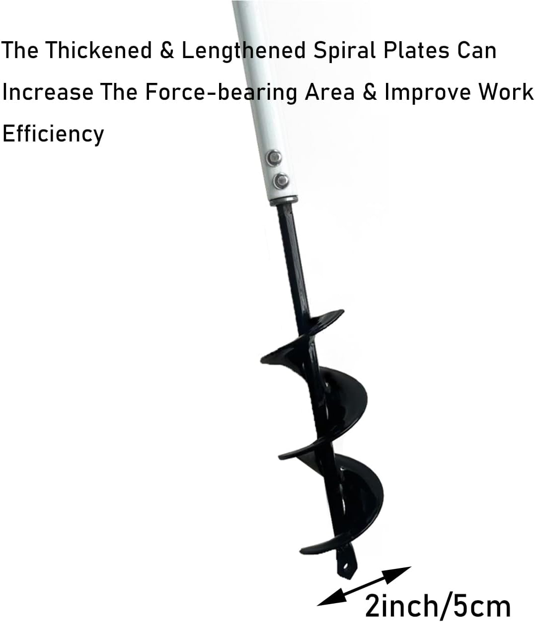 Compost Aerator Tool, 110CM Length Iron Composting Accessories - Manual Turners for Compos Bins and Garbage Decomposition, Rustproof and Durable