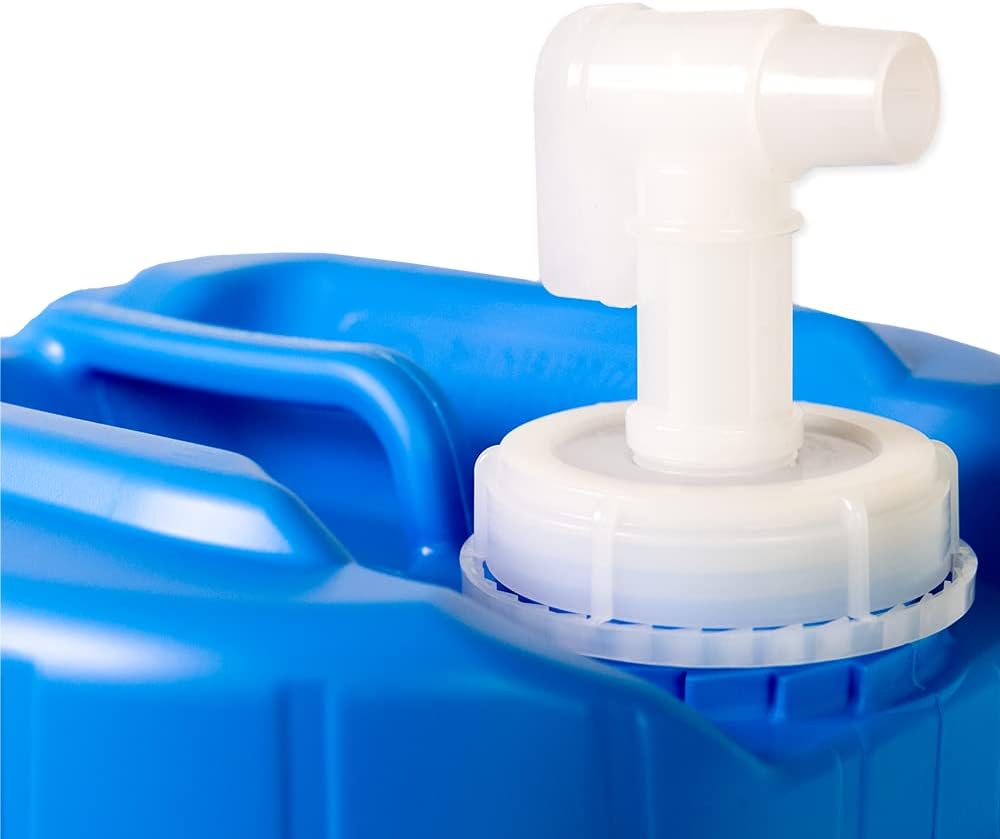 5 Gallon Stackable Water Containers (12-Pack) | 100% Food Grade, BPA-Free | Durable Indoor Outdoor Storage Large Water Jug | Camping Accessories, Survival Gear, Prepper Supplies