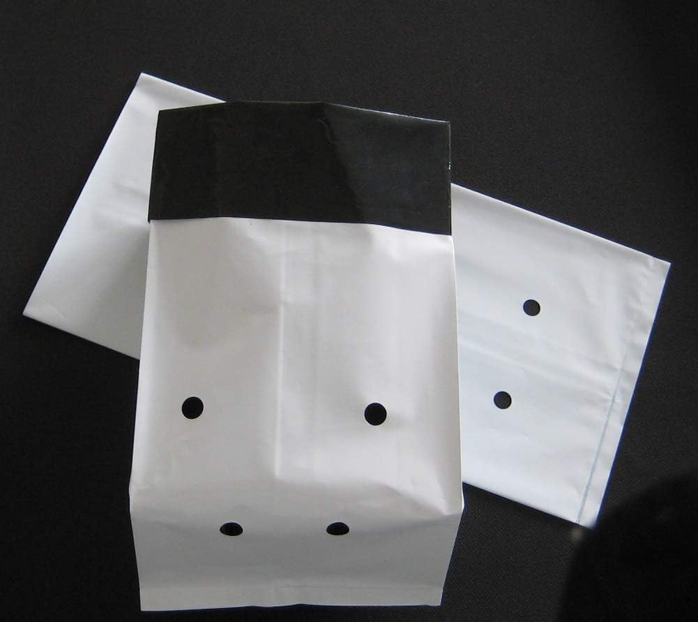HORTIPOTS Black and White Plastic Grow Bags 1 2 3 Gallon (1 Gallon-Pack of 100)