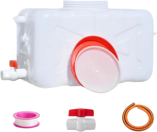 Large Capacity Water Container with Spigot Hose, Portable Water Storage Tank 52.8 Gallon No Leakage Camping Water Carrier for Emergency Vehicle Car Outdoor Hiking Picnic(Size:50L/13.2Gal)