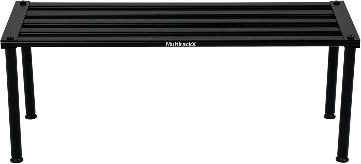 Metal Plant Stand, Rust-proof Aluminum Display Rack, Plants Display Stands Decoration Racks for Living Room Garden Balcony Patio (Black, 31.5Inch Tall)