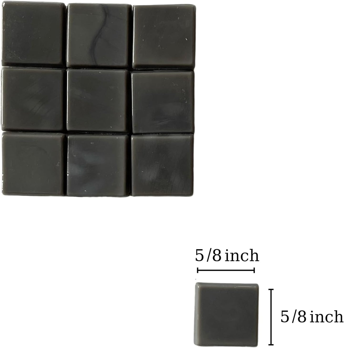 SMEIINIK 1.1lb Bulk Single Iridescent Color Mosaic Tiles for Crafts, Glass Mosaic Pieces for Mosaic Puzzles, Stained Glass Tiles for Mosaic DIY, Mosaic Making Supplies(AJ09-22)