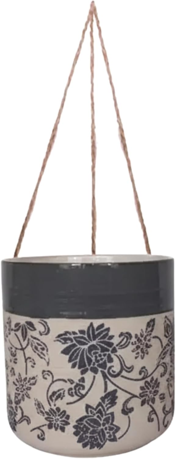 Hanging Rambling Floral 5'' Flower Pot, Multi Color