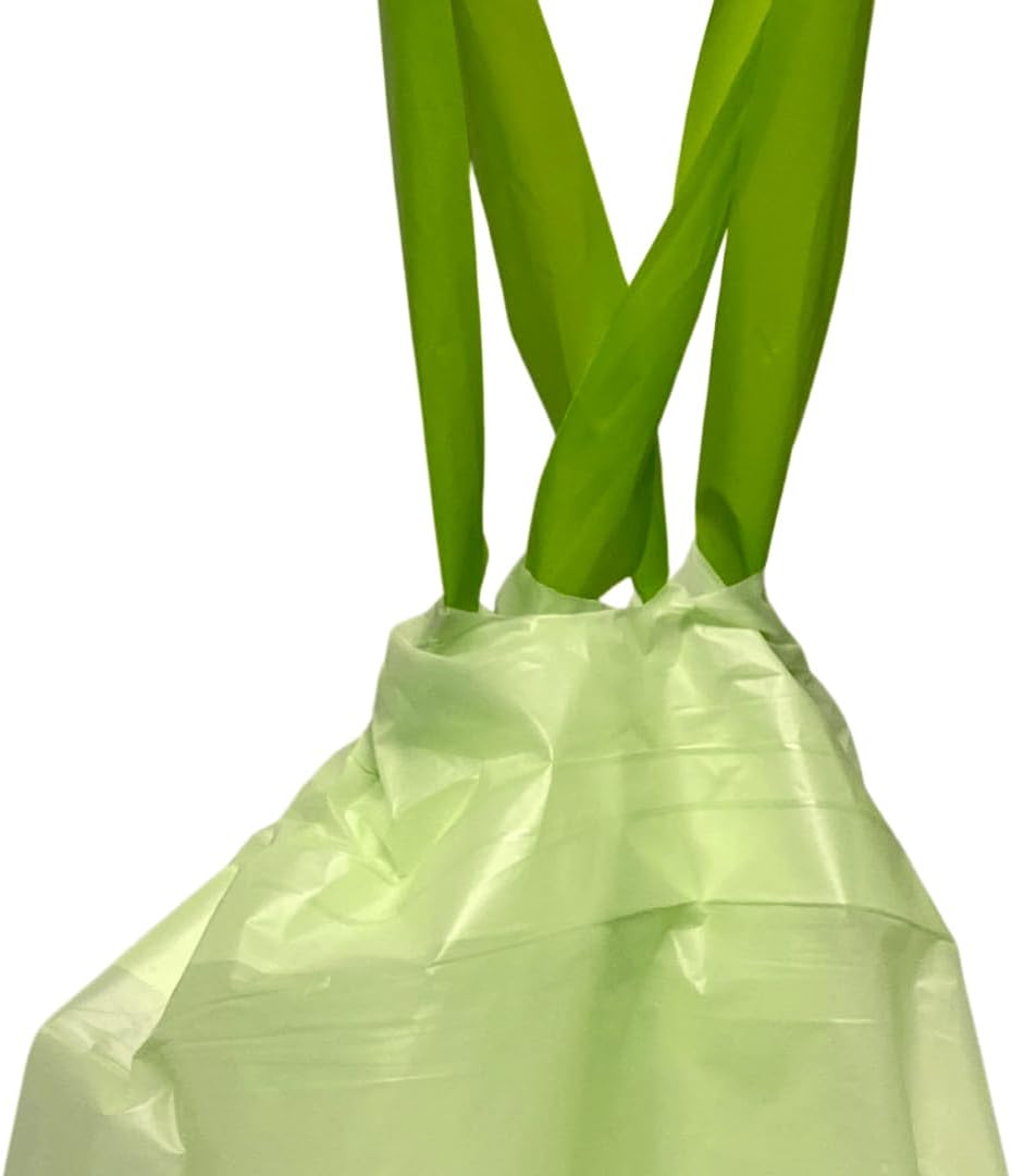 Kitchen Bin Liners, Certified Compostable, Heavy Duty Multipurpose Food Scrap Bags, Made from Compostable Materials (13 Gallon Drawstring, 13 Gallon (24 Count))