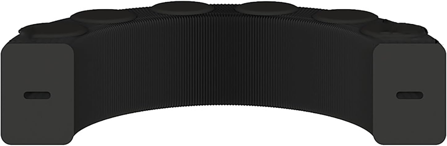 Foldable Kraft Paper Stool, Honeycomb Accordion Folding Bench, Collapsible Paper Stool for Small Spaces, Portable Footrest and Side Table for Living Room and Office,Black-44×31×300cm