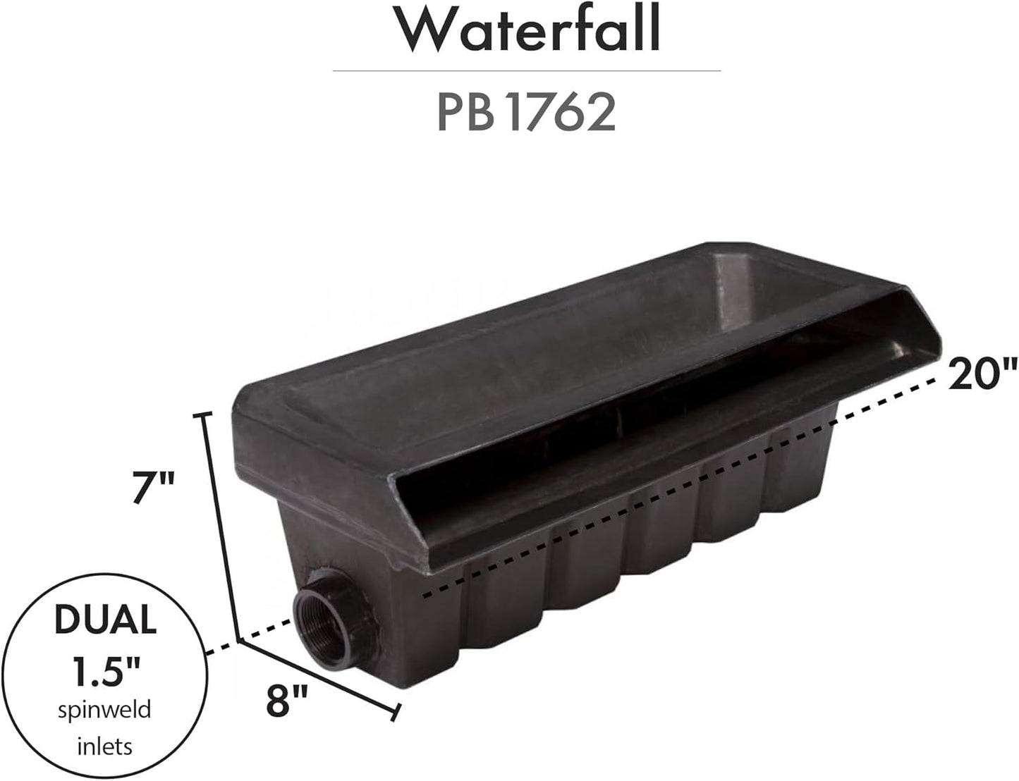 HALF OFF PONDS Pond Free Cascade 4100 Waterfall Kit with 10' x 30' EPDM Liner and 4,100 GPH Pump - PMDP2