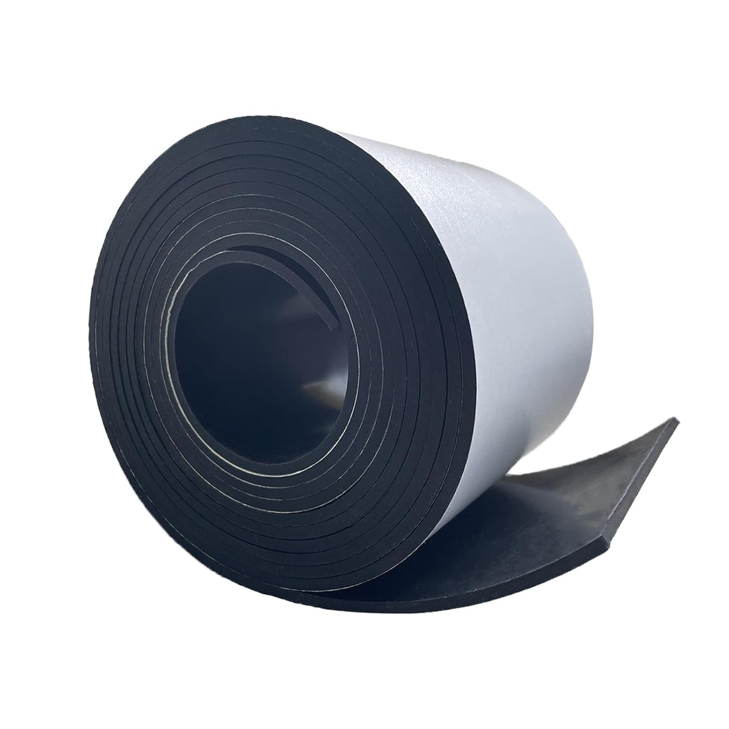 Solid Rubber Strips with Adhesive 1/8 (.125)" Thick X 4" Wide X 10'Long, Solid Rubber Sheet Rolls Self Adhesive for Anti-Slip, Anti-Vibration (4" X10'X1/8")