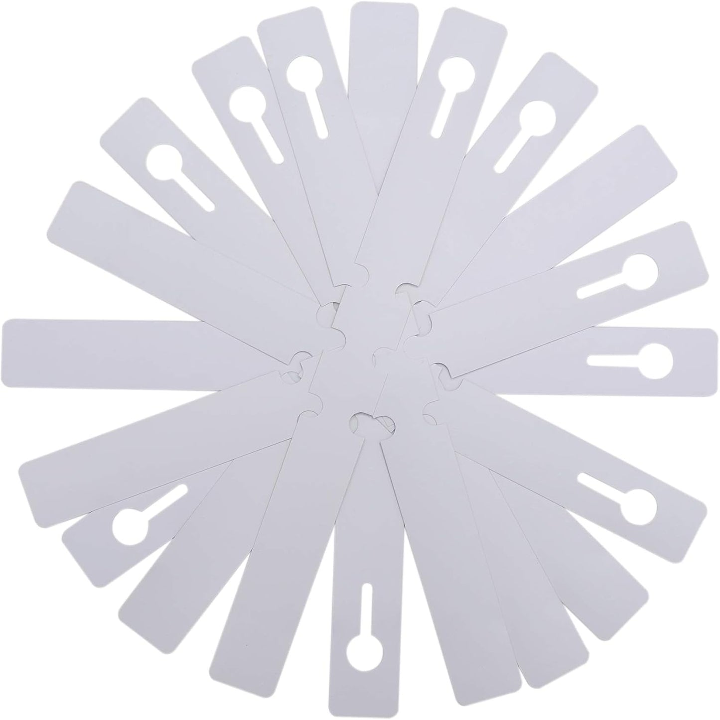 200 Pcs White Plastic Plant Tags with a Marker Pen, Wrap Around Hanging Tree Tags Nursery Garden Labels Waterproof Nursery Garden Stakes, 2x20cm