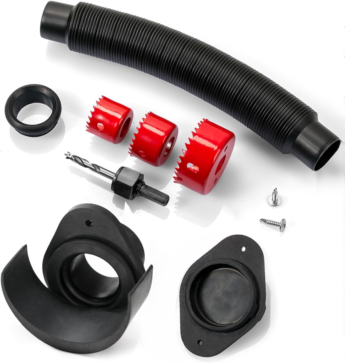 Rain Barrel Diverter Kit for 2x3" Downspout - Rain Water Diverter Connector System Fits Rectangular Downspouts, Converts Plastics Barrel into Rain Barrel