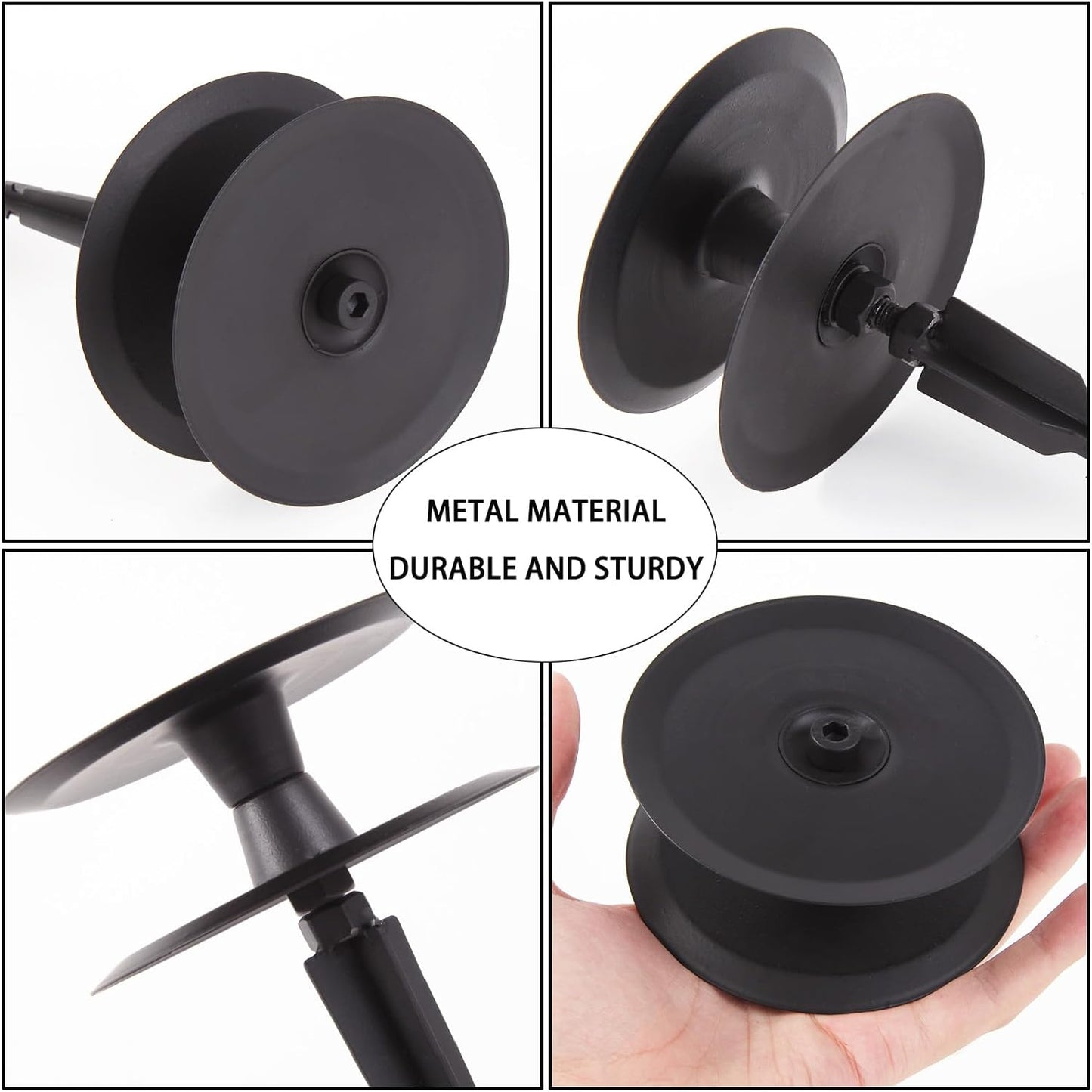 12PCS Metal Garden Hose Guide Spike, Heavy Duty Hose Guide Stake, Keep Flowering Hose Out of Flower Beds, Rustproof Coated Garden Hose Stake for Yard