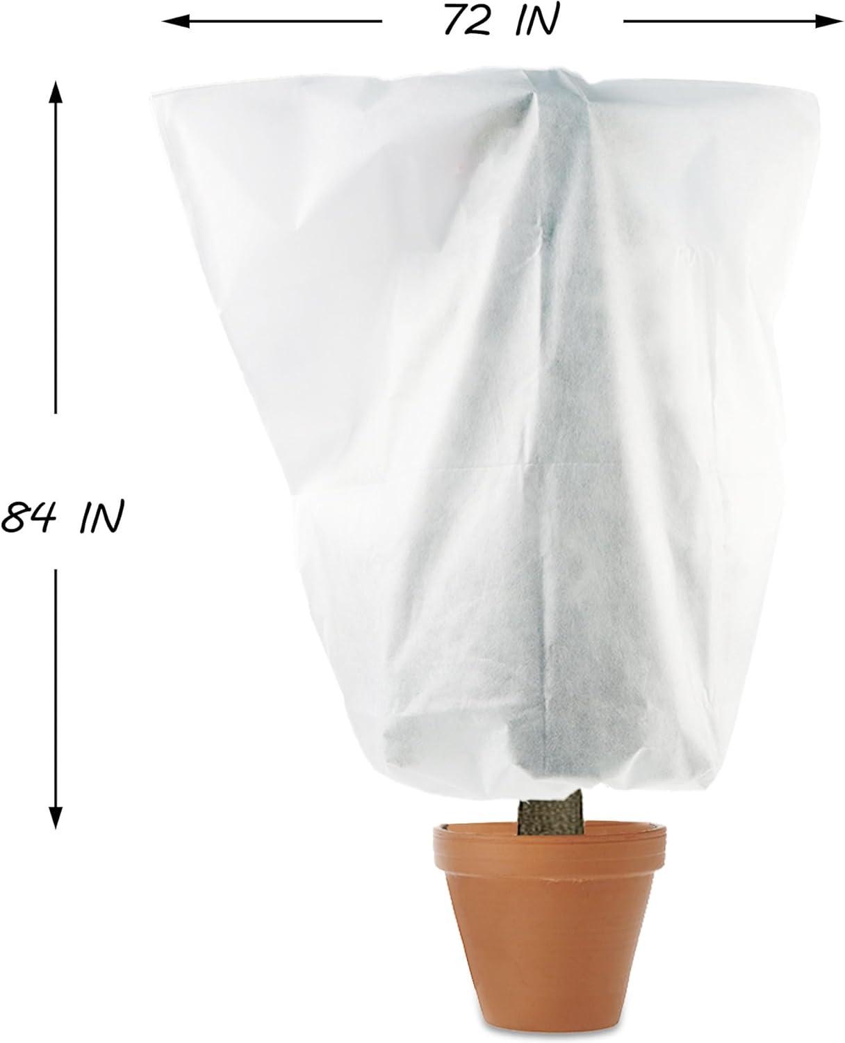 Freeze Protection Plant Cover, 84" x 72"Frost Winter Protection Tree Wrap Bag, Cold Weather Protection Cloth Cover Outdoor for Growing Season Extension and Freezing Protection