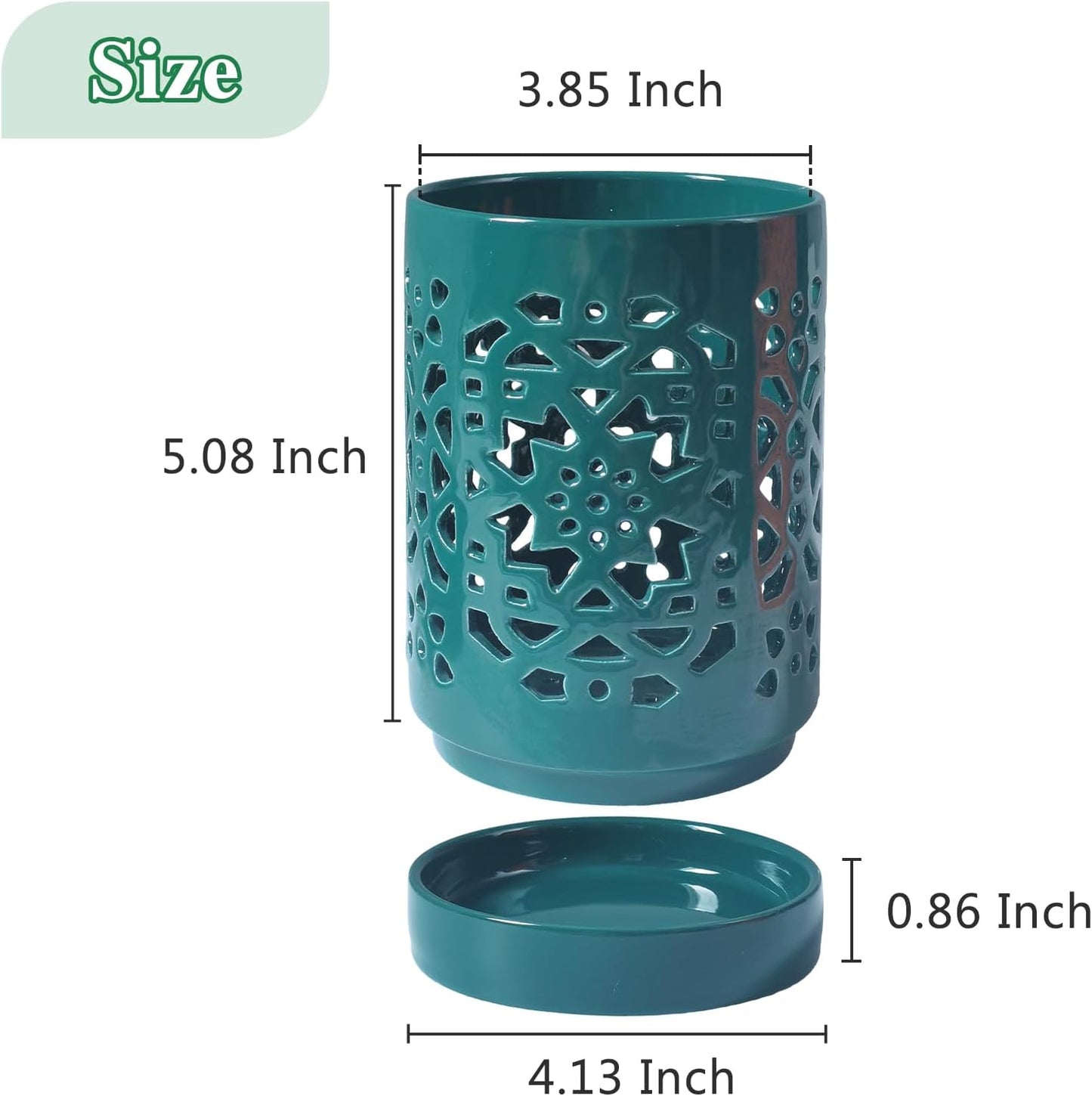 Orchid Pot 4 Inch, Orchid Pots with Holes & Saucers for Repotting, Breathable Slotted Orchid Pots Flower Plant Nursery Pot Green