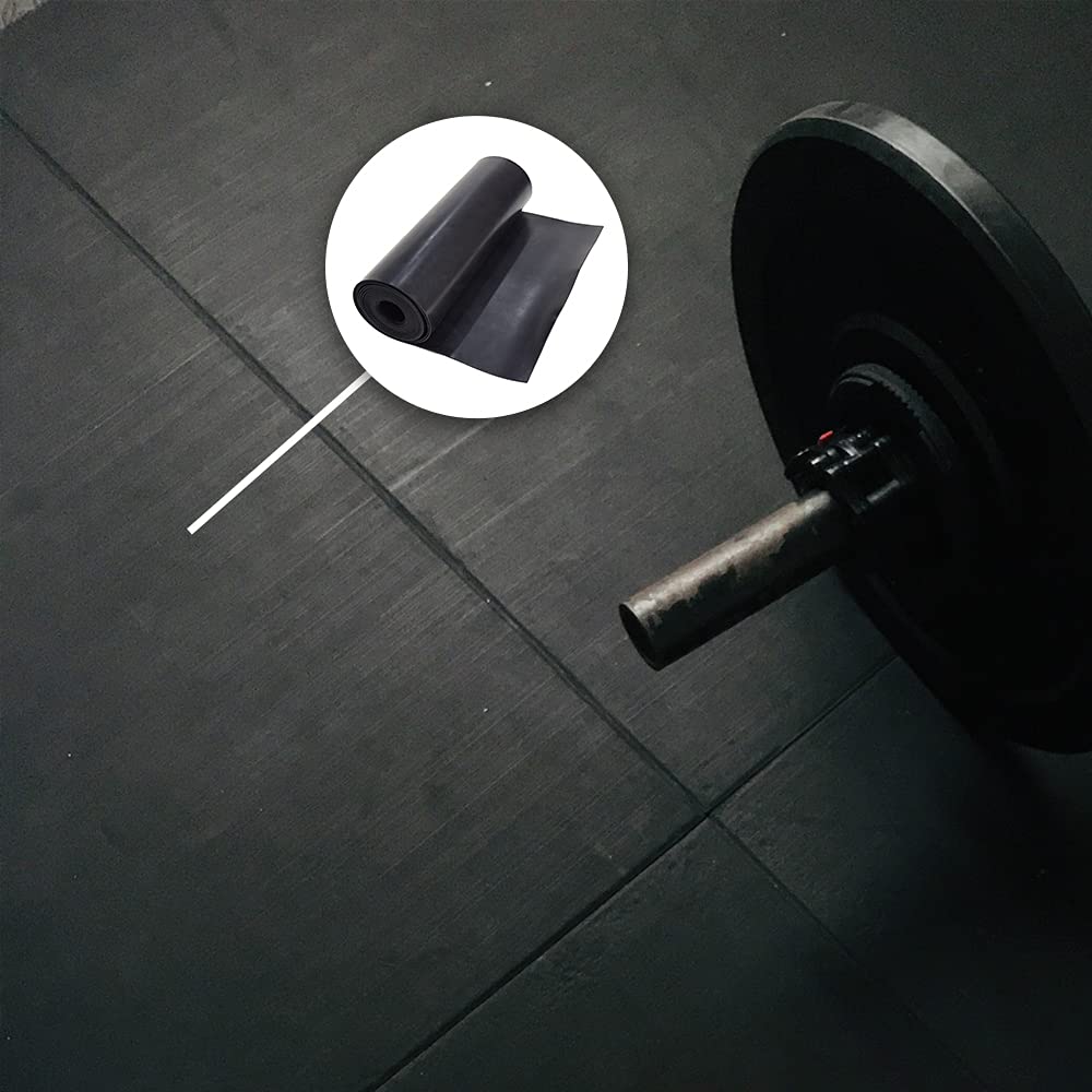 DOBTIM Neoprene Rubber Strips 1/16 (.062)" Thick X 10" Wide X 10' Long, Solid Rubber Rolls Use for Gaskets DIY Material, Supports, Leveling, Sealing, Bumpers, Protection, Abrasion, Flooring, Black