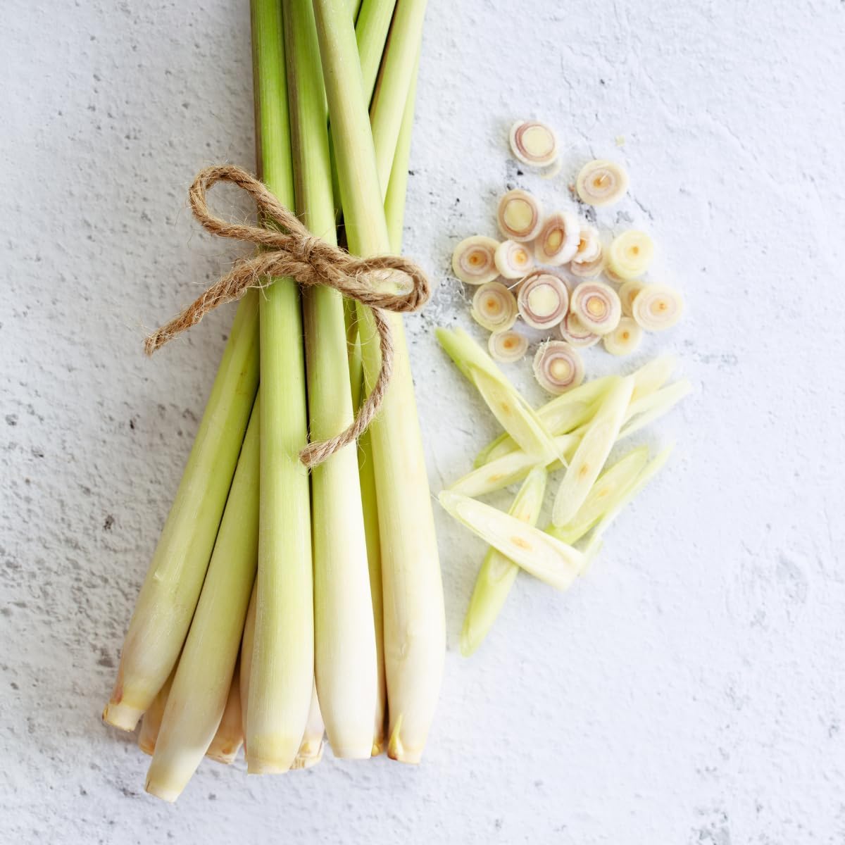 Lemongrass - Cymbopogon citratus. Live Plant. Fragrant, Fresh, Edible. Easy Grow. Indoor/Outdoor. (4 Lemongrass in Cup)