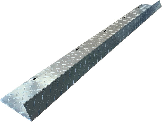 Eagle 1-26 Gauge 5 Foot Rain Diverter - Nails and Instructions Included (Mill Finish Aluminum, Copper, Galvanized, Stainless Steel & More) (1, Aluminum Diamond Plate - Grey)