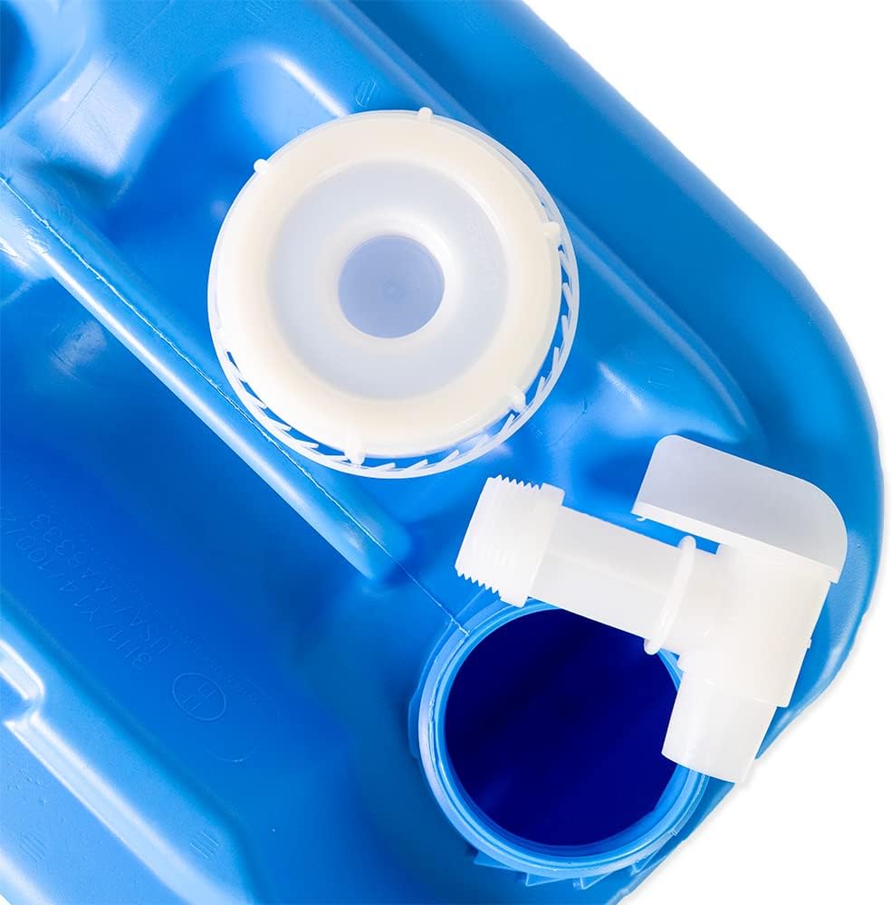 5 Gallon Stackable Water Containers (3-Pack) | 100% Food Grade, BPA-Free | Durable Indoor Outdoor Storage Large Water Jug | Camping Accessories, Survival Gear, Prepper Supplies