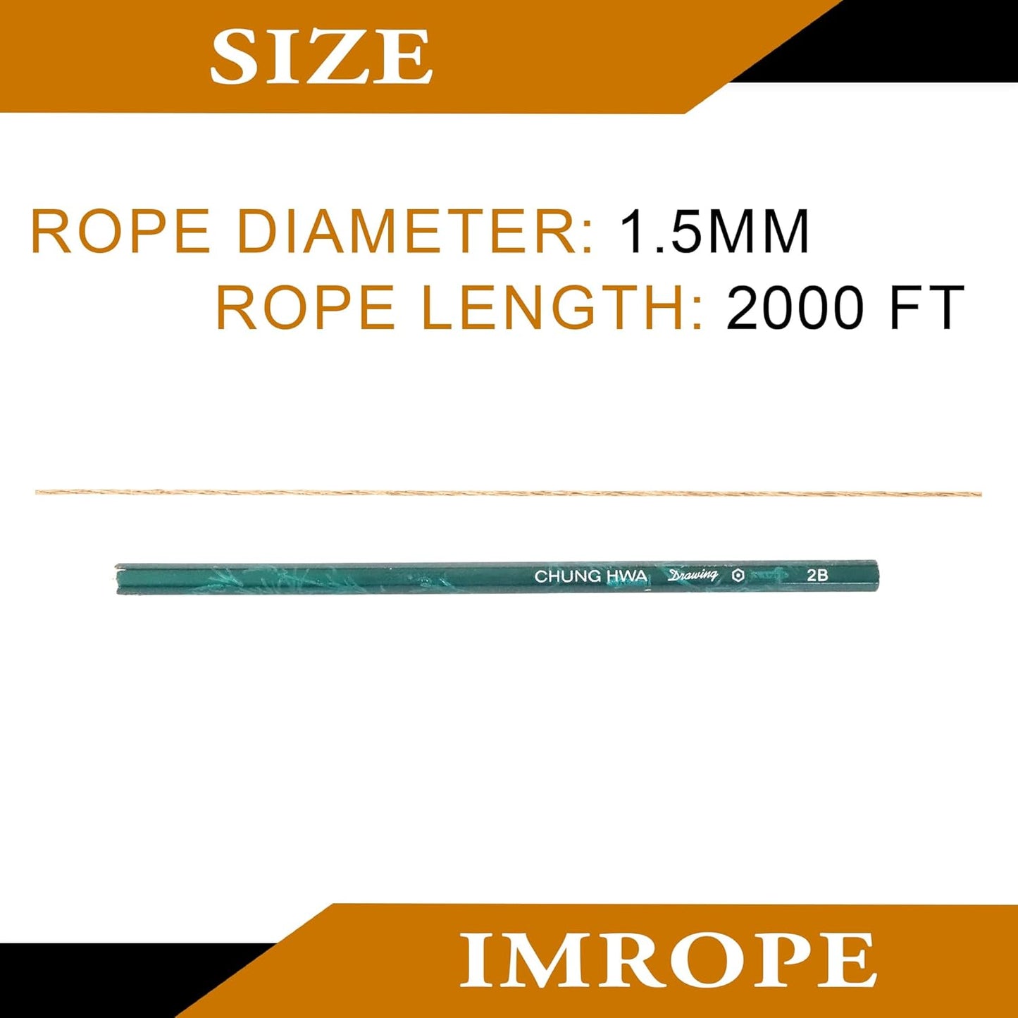 1.5mm x 2000 Feet Natural Jute Rope, Twine for Gardening Tomato Climbing Plant Tie Floristry Crafts Gift Wrapping Packing Decor