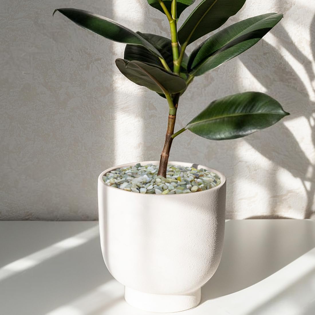 10LB Succulent and Cactus Pebbles, 1/5 Inch Jade Natural Decorative Polished Stones, River Rocks for Plants, Vases and Outdoor Gardening,Green