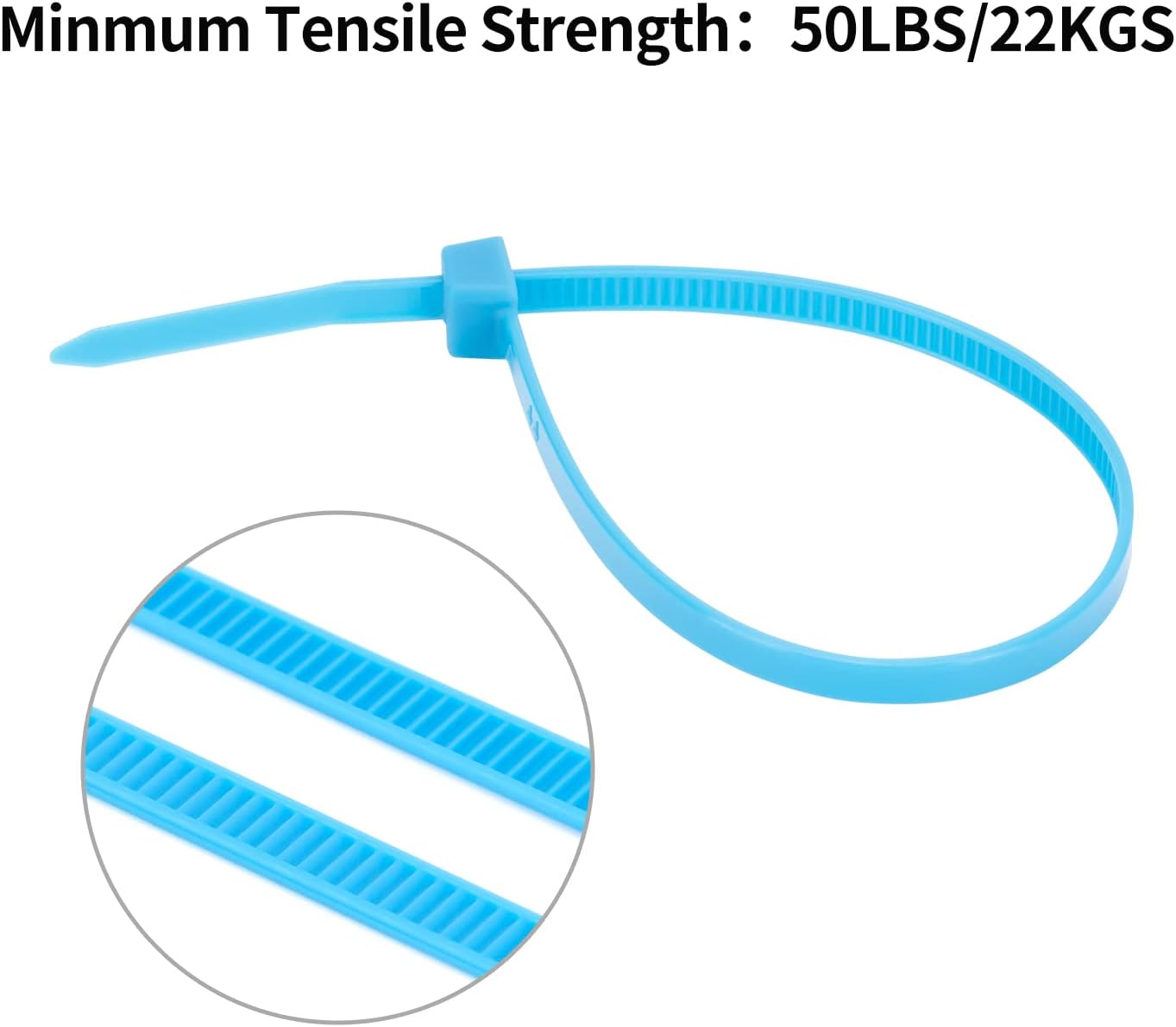 XINGO 100PCS Cable Zip Ties Heavy Duty, Premium Nylon Plastic Wire Ties with 50 Pounds Tensile Strength, Self-Locking Black Nylon Zip Ties for Indoor and Outdoor (10 inch, Brown)