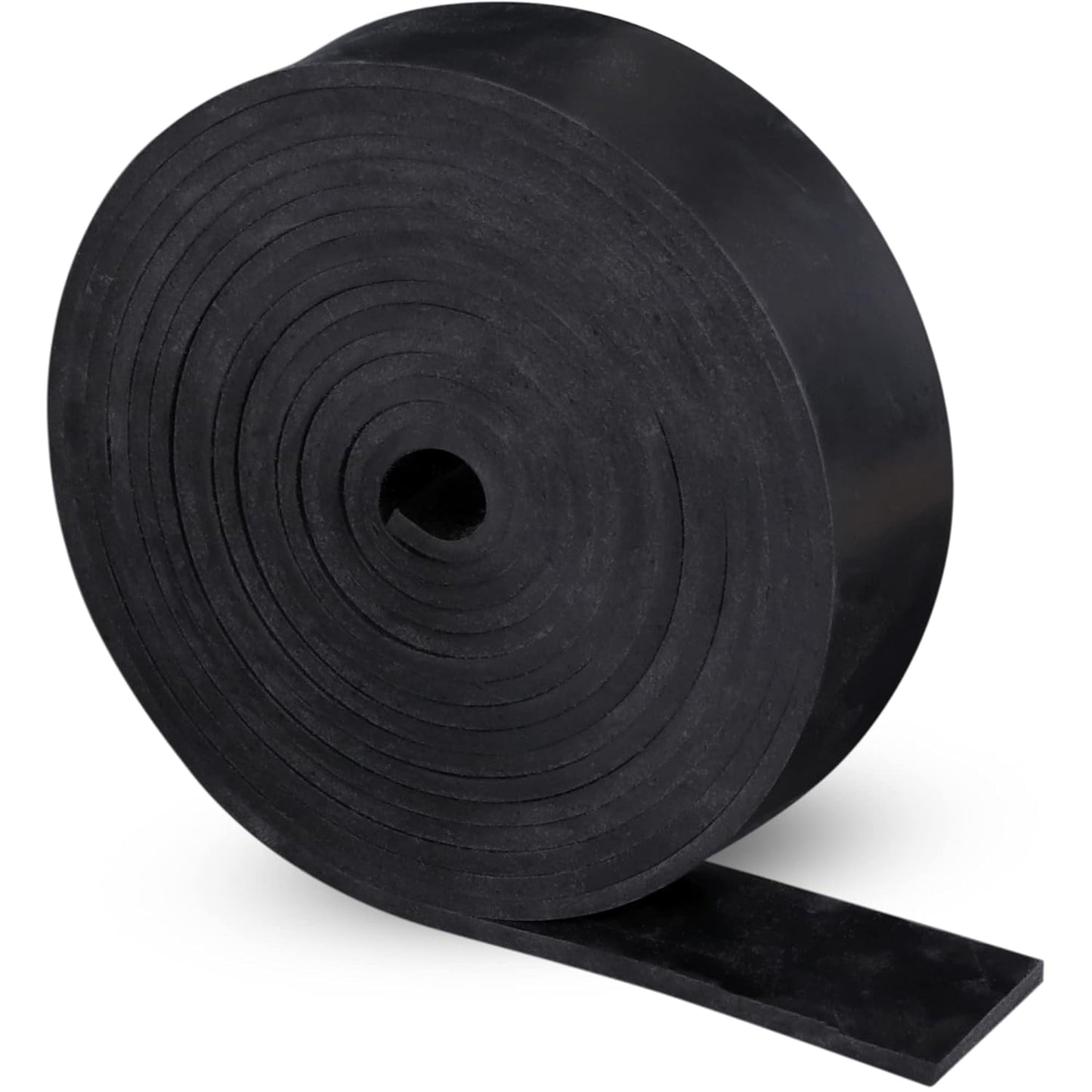 NABOWAN Solid Rubber Strips 1/8" (.125") Thick x 1" Wide x 120" Long, Thin Neoprene Rubber, Perfect for DIY Gasket Material, Sealing, Liner, Shield, Padding, Mat