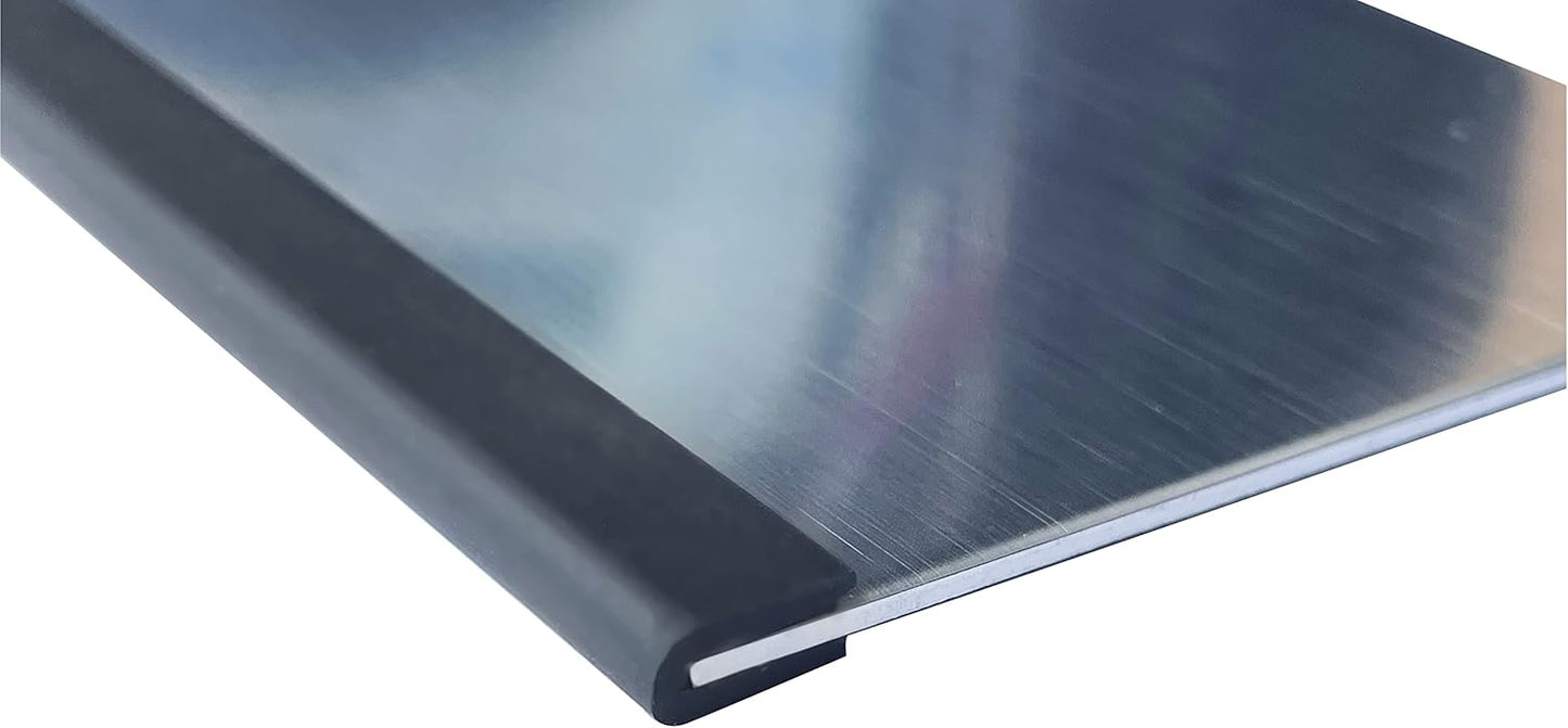 Rubber Edge Trim, 3/32" U Channel Edge Trim, Fit for 1/16" to 1/8", Edge Protector for Sheet Metal, Length 20Ft, Black Color