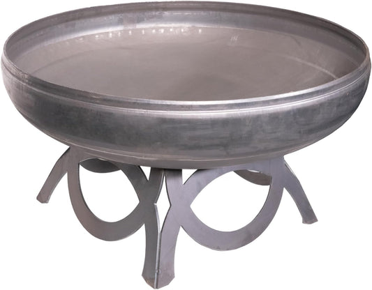 Liberty Fire Pit – Ohio Flame Wood Burning Outdoor Fire Pit - 36" Diameter with Curved Base (Made in USA)