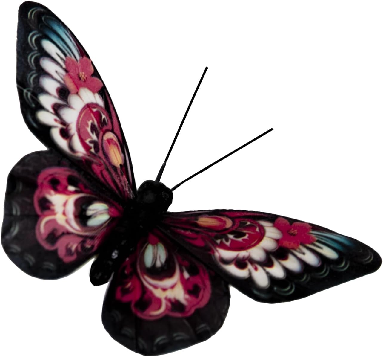 Cartanfill-Artificial Butterfly Decorations Set, 12 Pieces, 6 Colors, Clip for Home, Wedding, Party Decor