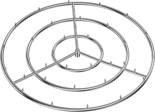Skyflame 36-Inch Round Stainless Steel Fire Pit Jet Burner Ring - High Flame…