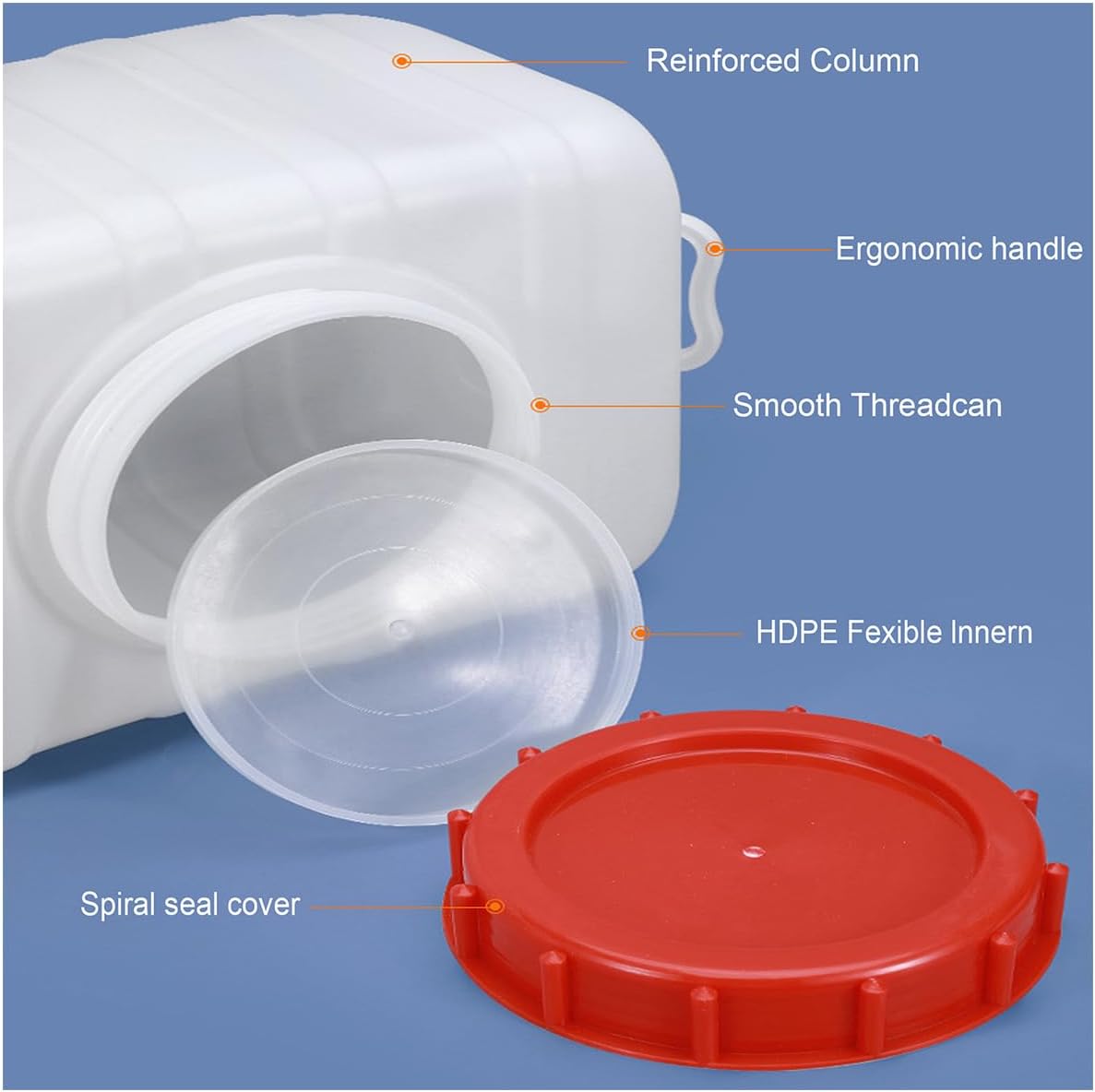 Plastic Water Tank 25L/35L/50L/80L/110L/200L Water Container，Rain Water Tank，Food-Grade Rectangular Thickened Water Tower with Faucet for Household Water Storage(Size:25L)