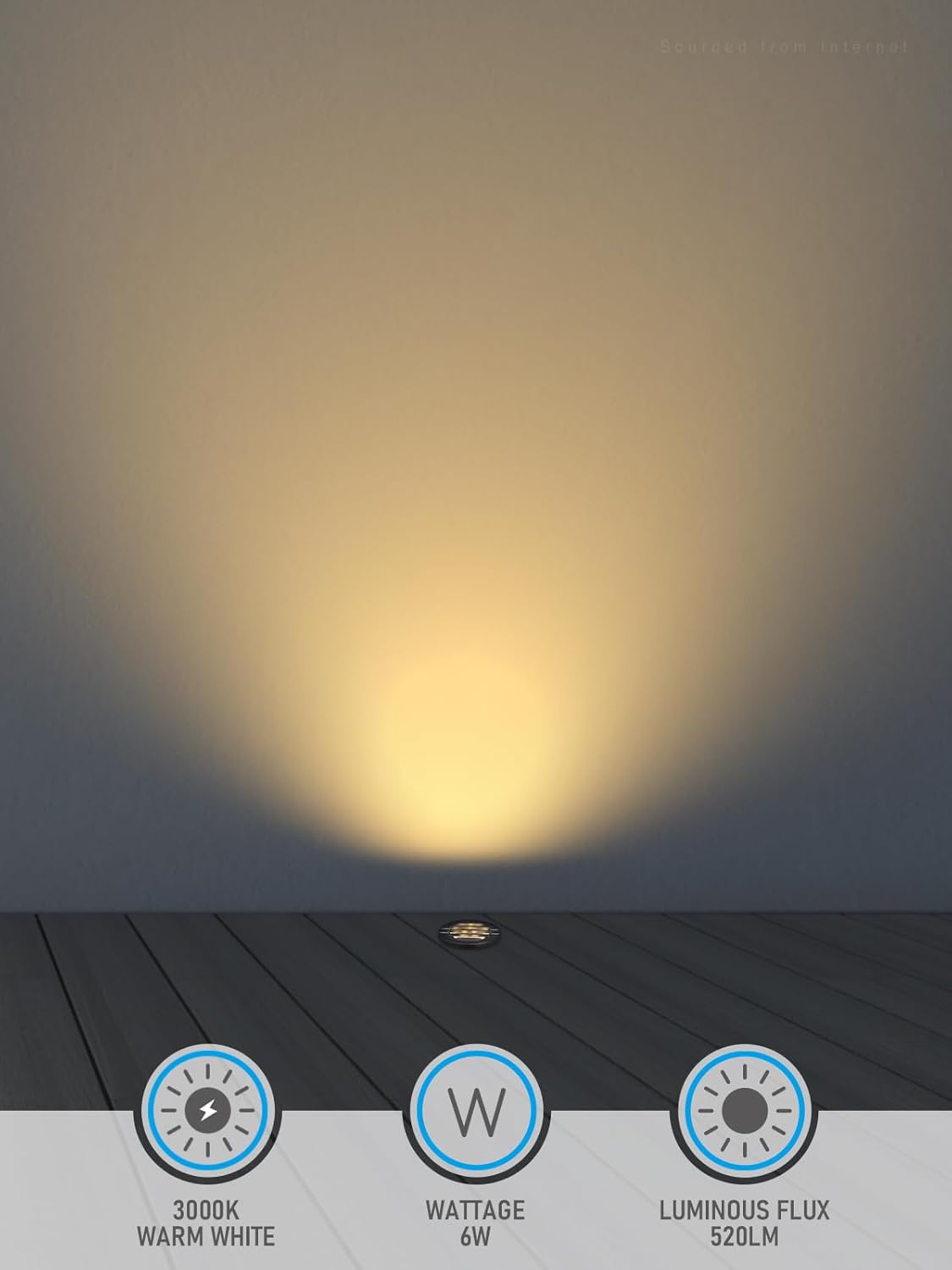 LEONLITE Dia. 4 Inch Well Lights Landscape LED In Ground, Grated Top, 3000K Warm White, 12-24V AC/DC CRI90 Low Voltage Garden Landscaping, Black Aluminum Housing, Pack of 6