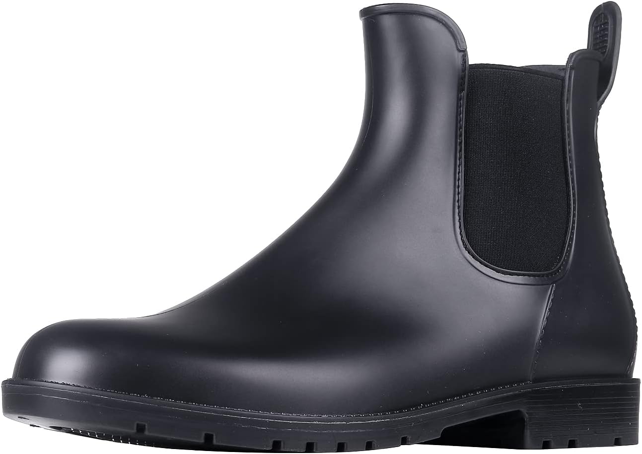 Asgard Women's Ankle Rain Boots Waterproof Chelsea Boots