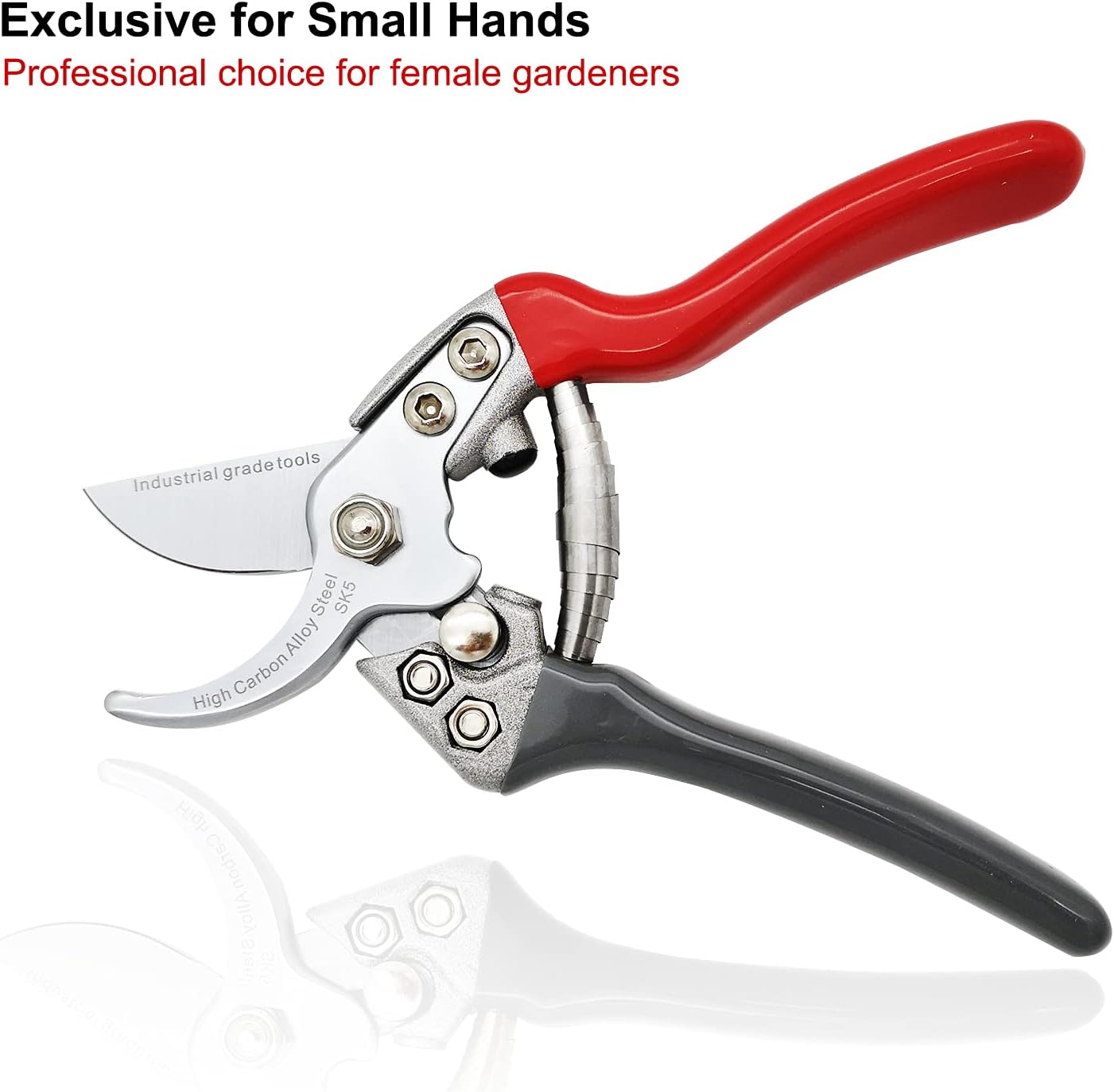 TONMA Pruning Shears [Made in Japan] Professional 7.5 Inch Premium Plant Garden Scissors Secateurs with Ergonomic Handle, Bypass Hand Pruners Branch Gardening Clippers for Plants