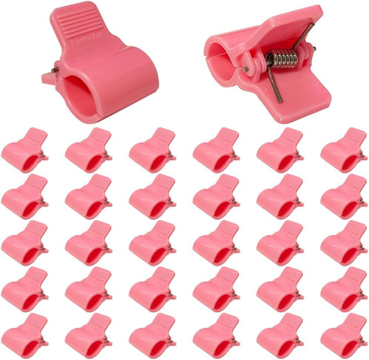 Greenhouse Clamps for 1/2 Inch PVC Pipe, Greenhouse Hoops,Support Frame, Grow Tunnel,Plant Support Garden Stakes. Pink Garden Clips For Fixing Plant Cover, Plastic Sheeting, Film Row Cover, Net.