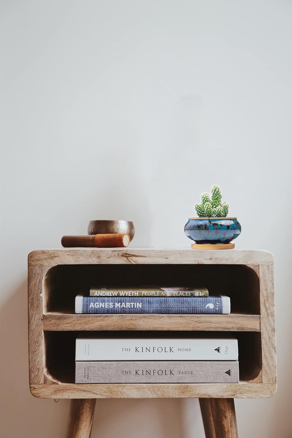 Cute Ceramic Succulent Garden Pots, Planter with Drainage and Attached Saucer, Set of 5 -Plants Not Included (Burner)