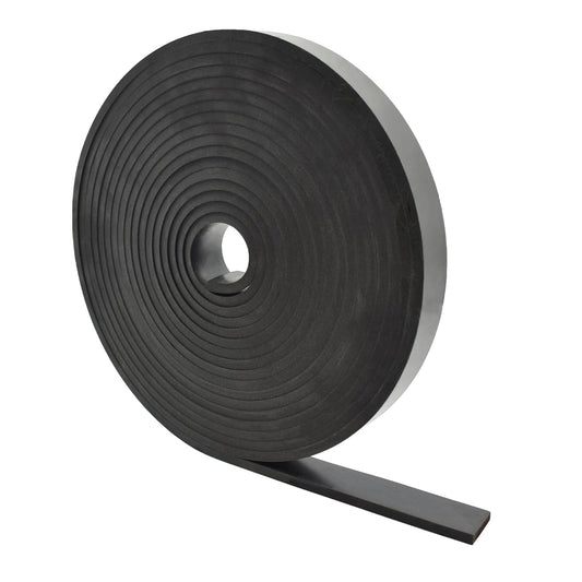 Neoprene Rubber Strips 1/4 (.250)" Thick X 1" Wide X 25' Long, Solid Rubber Rolls Use for Gaskets DIY Material, Supports, Leveling, Sealing, Bumpers, Protection, Abrasion, Flooring