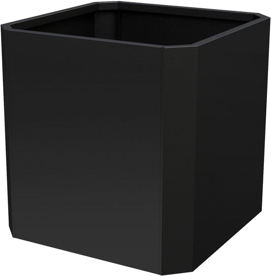 Steel Planter Box-24"x24"x24"-Large Square Planter Box-Outdoor Indoor-Cube Steel Planter Heavy Duty Black Metal Planter Flower Pot Commercial Residential for Home Garden Porch Hotel Patio