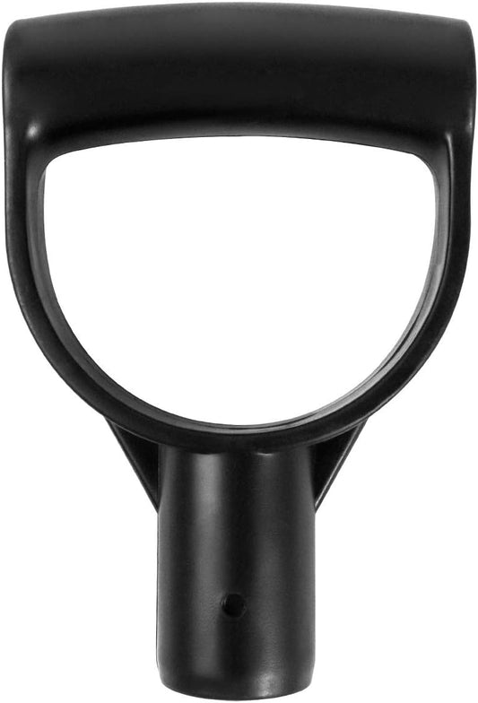 QWORK Shovel D Grip Handle, 1-1/8" Inside Diameter PVC D Shaped Grip Shovel Handle Replacement for Digging Raking Tools