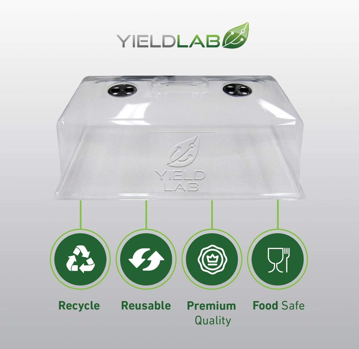 7 Inch Propagation Dome - 10 Pack Humidity Vented Domes – Plant Growing Dome for Seedling, Germination, Soil & Hydroponic Horticulture