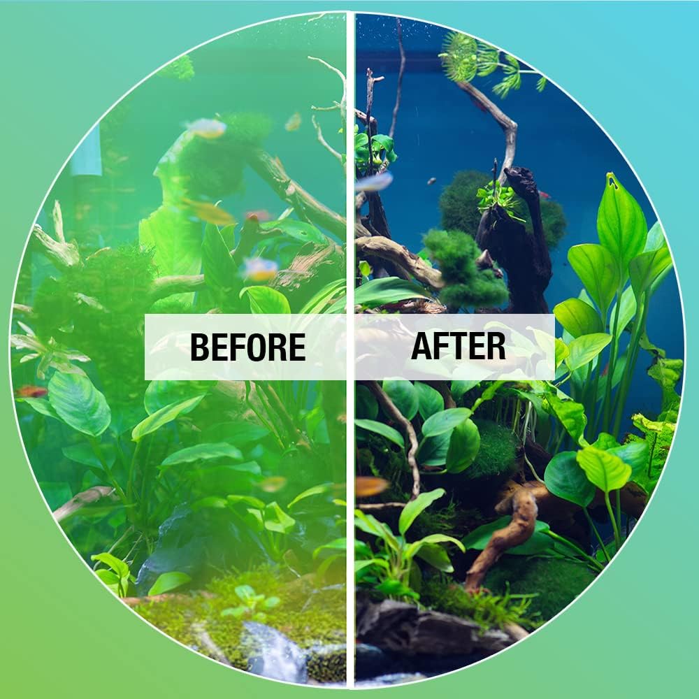 MICROBE-LIFT ALGAA08 ALGAWAY 5.4 Algae Control for Fresh and Salt Water Home Aquariums, 8 Ounces