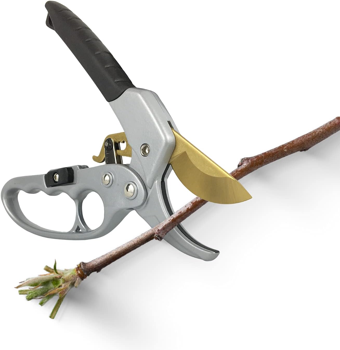 Pruning Shears Ratcheting Garden Tool | Pruners for Gardening Hand Tools | Branch Cutter | Flower Arrangements Supplies | Tree Pruner | Lawn and Garden Tools Gardening Supplies | Florist Supplies