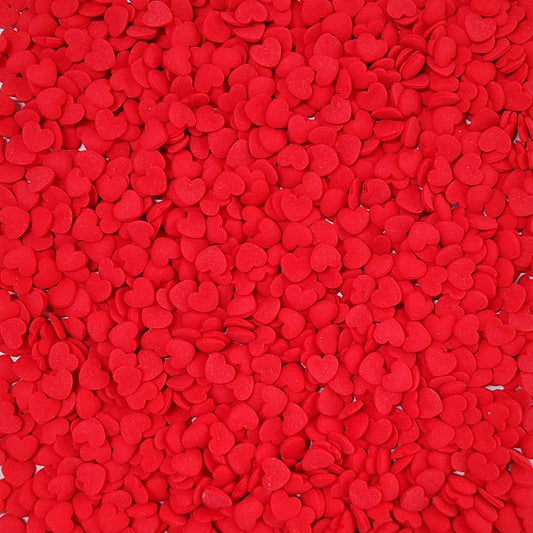 Homankit Red Hearts Sprinkles Edible Baking Cupcake Cake Decoration Cookie Ice Cream Donut Decorating 2.82 Ounces