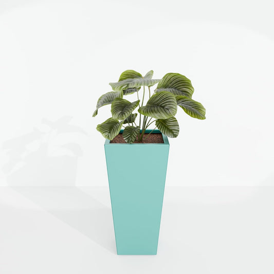 Tapered Planter (Coastal Blue, 15" x 15" x 30")