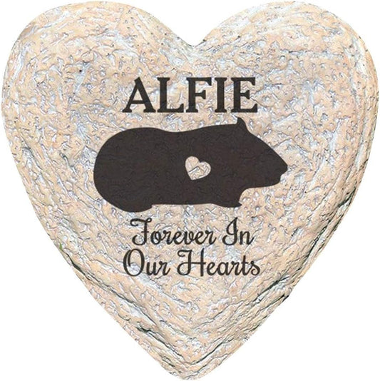 GiftsForYouNow Engraved Assorted Animals with Heart Memorial Heart Garden Stone, Pig Our