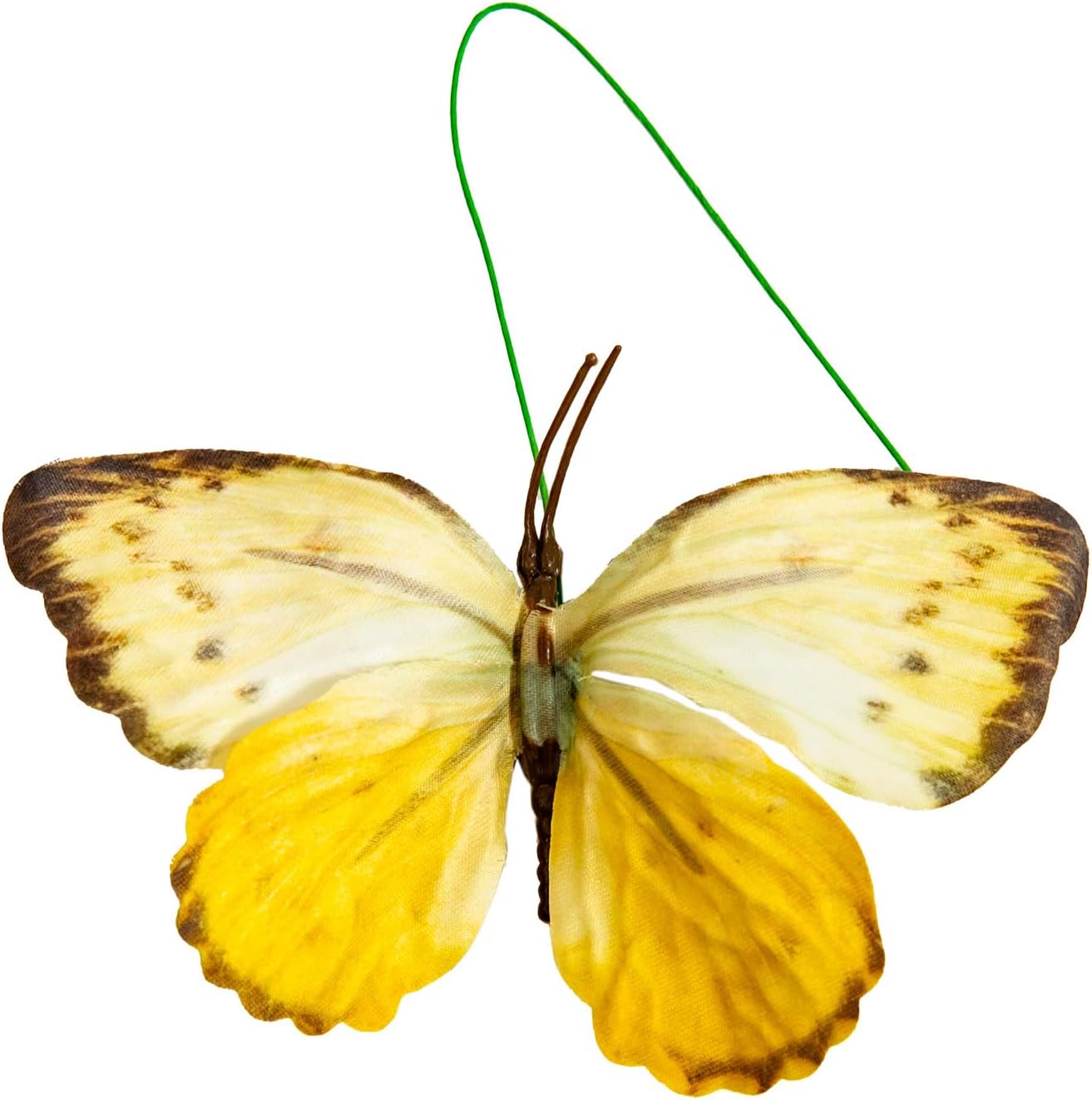 YCHTEWY-Decorative Butterfly Clips, 3D Artificial Silk Butterflies, Multicolor, 12-Pack, Home and Floral Decor (A Wire)