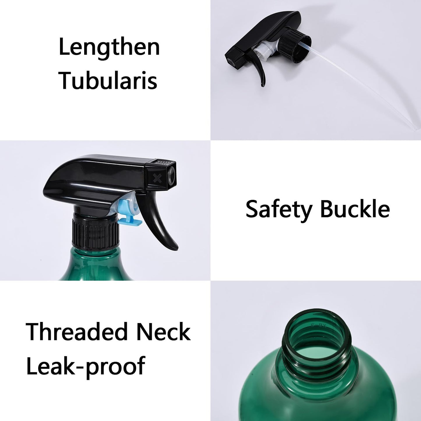 driew Plant Mister Spray Bottle, 2 Pack 13.6oz 400ML Plant Mister Water Spray Bottle with Scale for Plants Misting Bottle Water Fine Mist,Green