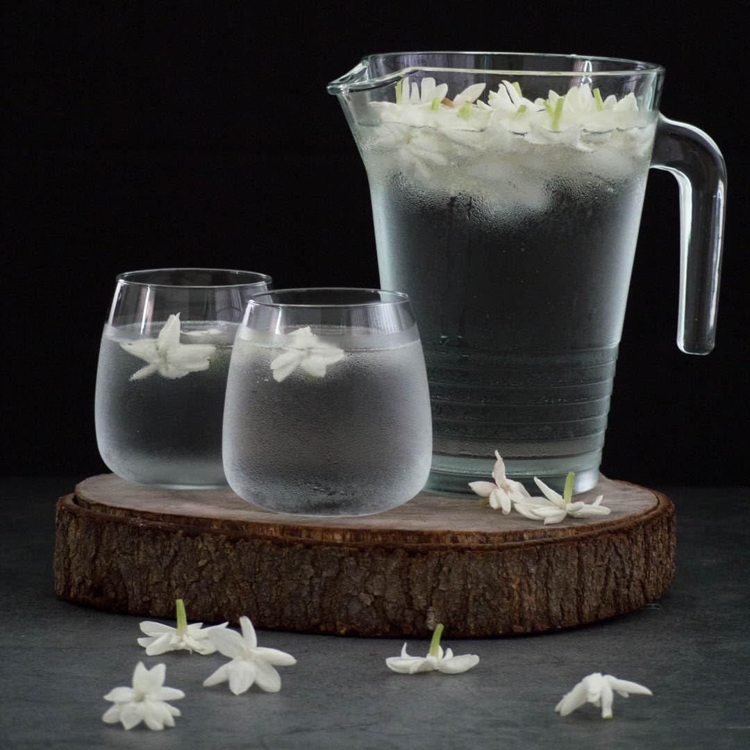 Arabian Jasmine (Jasminum Sambac) - Live, Fragrant, Blooming, Indoor/Outdoor Decorative Plant (2 Arab jas sacs)