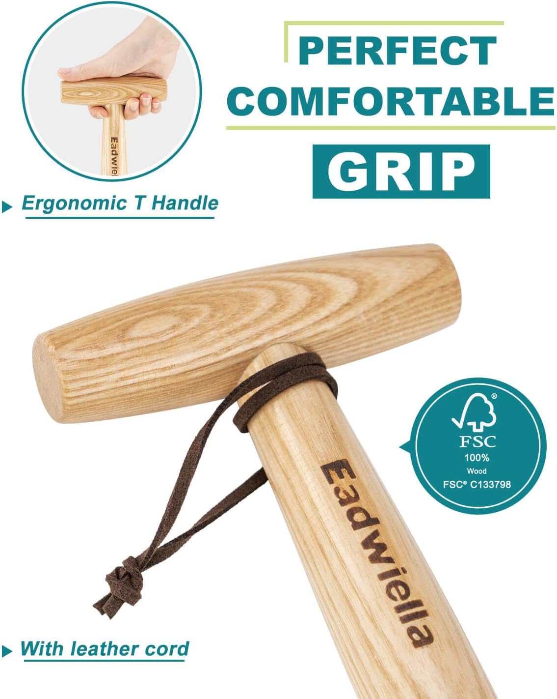 Dibber with 5 Inch Measurements Seed Dibber Garden Tool Hand Dibbler Seed Planter Tool Seed Dispenser Hole Digger for Planting Small Seeds Seedlings Sowing Seeds Transplanting Plants Planting Bulbs